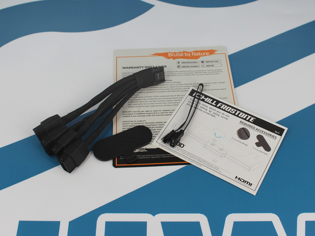 Der Lieferumfang beinhaltet einige Komponenten.