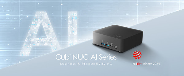 MSI stellt den neuen Cubi NUC AI 1UMG vor.